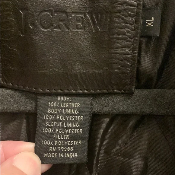 J. Crew Brown Leather/Suede Jacket - Picture 2 of 8